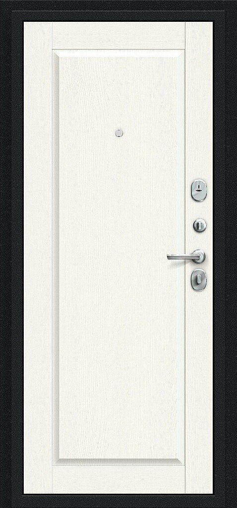 Фото Входная дверь Сьют Kale Букле черное/White Wood BR4550 внутренняя сторона